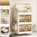 Armário de Cozinha Camada Dobrável Multifuncional